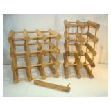 Wooden Wine Rack - One Stick Broken