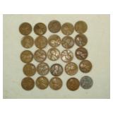 25 Wheat Pennies Some 1920