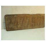 1918 License Plate