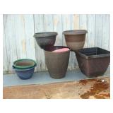 Square and Round Planters