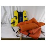 Orange and Yellow Life Jackets