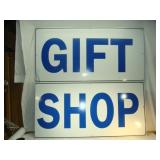 Large GIFT SHOP Sign - 2 Pieces