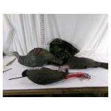 Three Turkey Decoys
