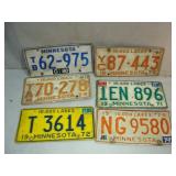 Six MINNESOTA License Plates