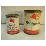 Two Flying Pegasus MOBIL Oil Cans