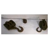 Three Smaller Pulleys