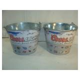 Two COORS Ice Buckets