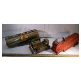 Old Dozer, ERTL and Fire Truck Toys