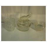 Elephant and Claer Cut Glass