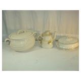 Two Soup Boats and tea Kettle