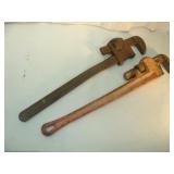 Two Pipe Wrenches