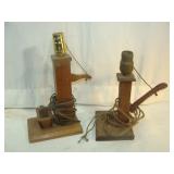 Vintage Wooden Lamp Bases
