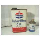 Two STANDARD Oil Cans