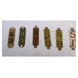 Hard to Find Metal Year Tags