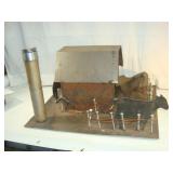 Hand Crafted Metal Barn and Corral