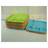 Multi Colored Picnic Trays