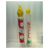 Two NOEL SnowBlo Candles