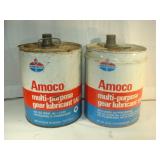 Two AMOCO CANS