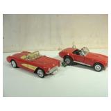 Two Red Corvettes