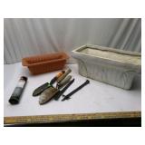 Planters and Garden Tools