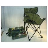 Camping Chair and Tackle Box With Contents
