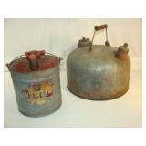 Two Vintage Gas Cans
