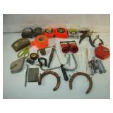 Tape Measures, Hole Saws, Horse Shoes and More