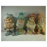 Four Vintage Gnomes - Approx 16" Tall
