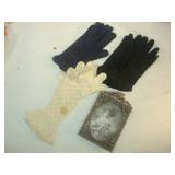 Dress Gloves and Frame
