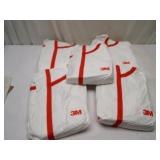 Five 3M Clean Suits