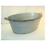 Oval Tub with Drain Holes