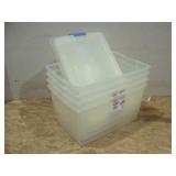 Four Totes with Lids