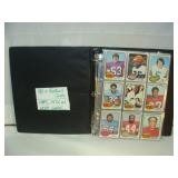 Mid 1970s Football Cards - Black Binder