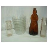 Syrup Bottle and Clear Glass