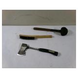 Mallet, Hatchet and Brush