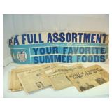 Vintage - War Time News and Store Ad Banners
