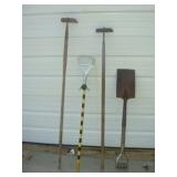 Two Hoes, Square Nose and Small Rake