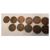 Eleven Indian Heads - old dates