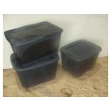 Three Black Totes
