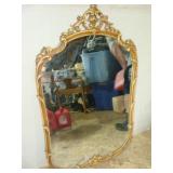 Golden Trimmed Mirror