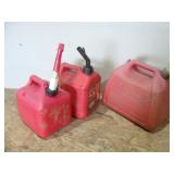 Three Gas Jugs with Spouts