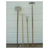 Rake, Hoe, Fork and Tray