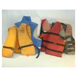 Four Life Jackets