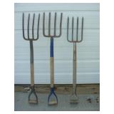 Three Potato or Shingle Forks