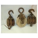 Three Pulleys - Some with Damage