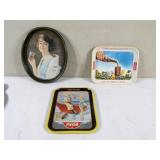 Three Coca Cola Trays