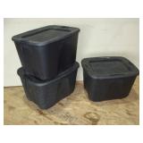 Three Black Totes