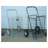 Foldup Cart - Black 1 has a poor Tire