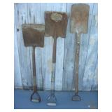 Thre Square Nose Shovels