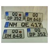 Foreign License Plates